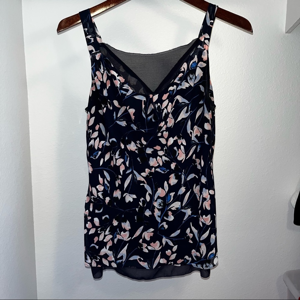 WHBM Sheer floral tank top Size XS - Picture 4 of 6